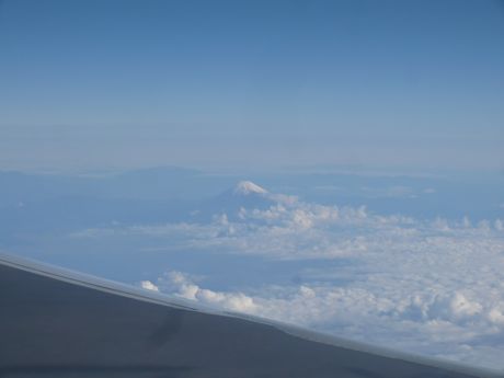 Mt. Fuji from Japan Airlines Flight 750 from Vietnam - Uncropped