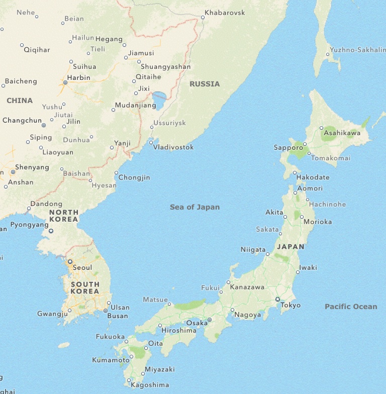 Sea of Japan Mades Japan Separate