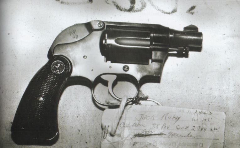 Using this revolver, local nightclub owner Jack Ruby shot Lee Harvey Oswald while Oswald was being moved to the county jail.