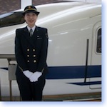 female shinkansen driver icon