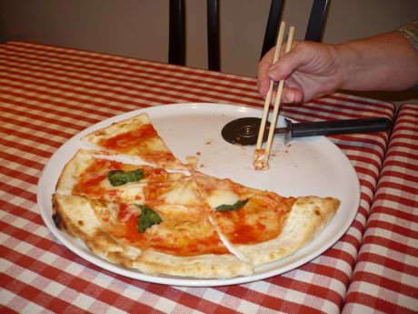 Japanese Italian Pizza. No chopsticks required.