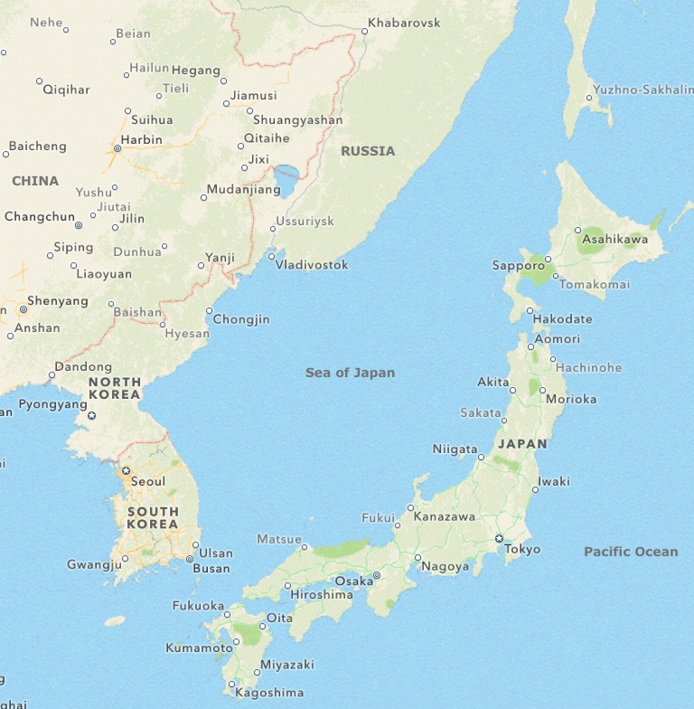 Sea of Japan Makes Japan Separate