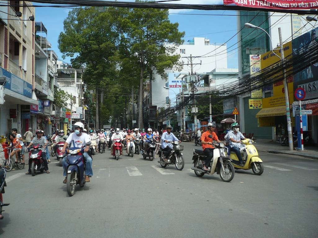 Ho Chi Minh City Motorbikes Flow Around You